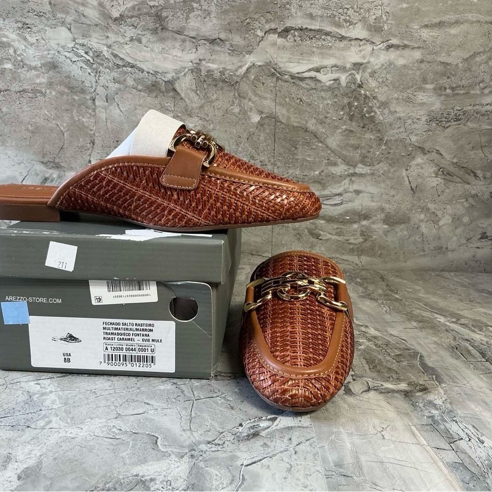 Arezzo Women's Evie Woven Mules - Picture 6 of 6